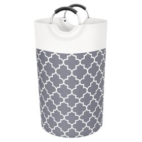 82L Laundry Basket Portable Foldable Home Laundry Storage Bag Cotton Hamper For Kids Toys Storage Dirty Clothes Basket Bag - Gray - China