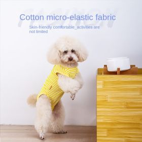 Little dog striped belly protection clothes Teddy Bomei Keji fighting cattle dog spring and summer clothing pet small dog thin clothes