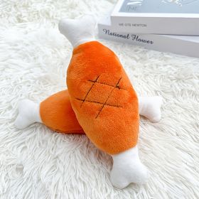 Double-bone Chicken Leg Plush Toy Vocal Connotation BB Pet Dog Cat Toy Supplies.dog chew toy