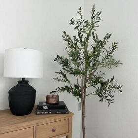 Artificial Olive Tree;  Silk Leaves - 6ft