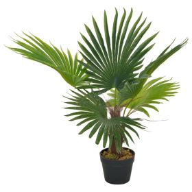 Artificial Plant Palm with Pot Green 27.6"