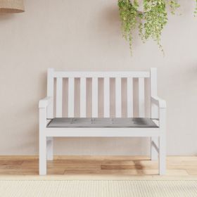 Garden Bench Cushion Gray 39.4"x19.7"x1.2" Oxford Fabric