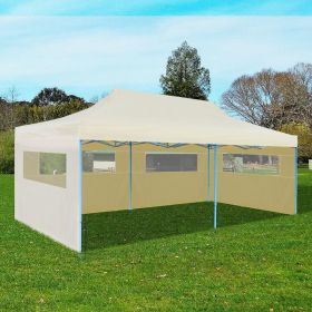 Cream Foldable Pop-up Party Tent 9.8'x19.7'