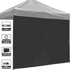 10x10ft EZ Canopy Gazebo Side Wall/Black