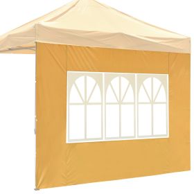 10x10ft EZ Canopy Gazebo With Windows Mineral Yellow PANTONG 15-1046TPX