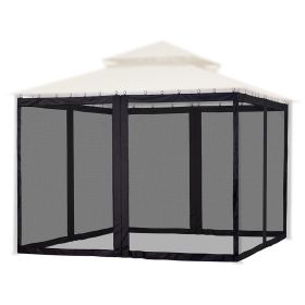 Gazebo Replacement Mosquito Netting 10*12Inch/Black