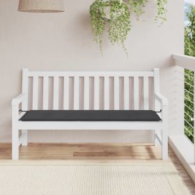 Garden Bench Cushion Black 59.1"x19.7"x1.2" Oxford Fabric