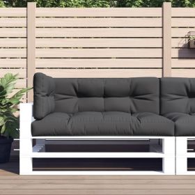 Pallet Cushions 3 pcs Anthracite Fabric