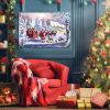 Framed Canvas Wall Art Decor Painting or Christmas, Painting For Christmas Gift, Decoration For Christmas Eve Office Living Room, Bedroom Decor-Ready