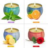 YIWER Scented Candles Gifts Set for Women: 4 PCS Aromatherapy Soy Wax Candles for Home Fragrance Stress Relief Candles for Bathtub