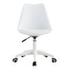 Modern Home Office Desk Chairs, Adjustable 360 ¬∞Swivel Chair Engineering Plastic Armless Swivel Computer Chair With Wheels for Living Room, Bed Room