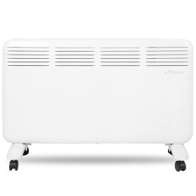 1500W Electric Utility Space Thermostat Heater, Freestanding Convector Heater For Office Desk Bedroom Home Indoor Use