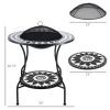 30" Outdoor Fire Pit Dining Table