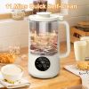 Mooye 35oz Automatic Nut Milk Maker with Nut Milk Bag - Homemade Almond, 10 Blades, Oat, Soy Milk Machine - Auto-operation, 12 Hours Timer, Easy Clean