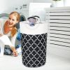 82L Laundry Basket Portable Foldable Home Laundry Storage Bag Cotton Hamper For Kids Toys Storage Dirty Clothes Basket Bag - Gray - China